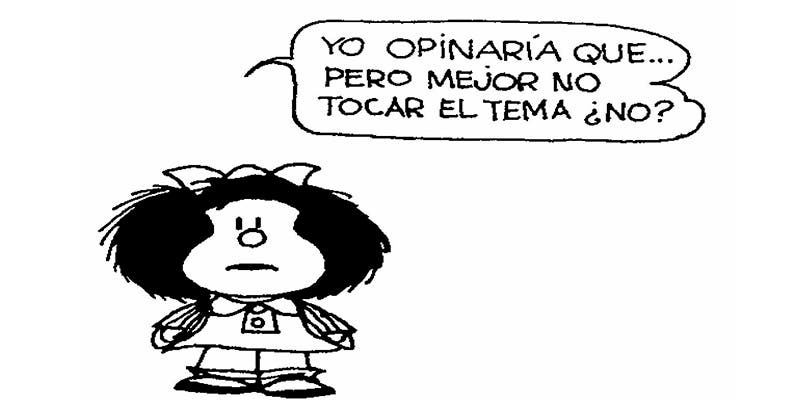 Mafalda y las opiniones políticas