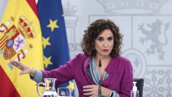 la ministra de hacienda y portavoz del gobierno maria jesus montero