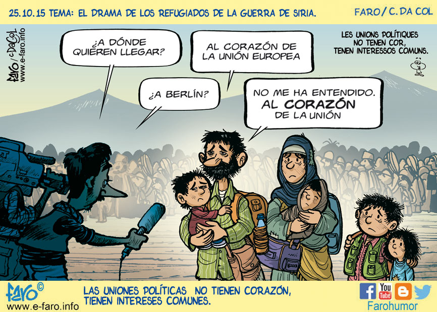151025 FB inmigracion refugiados familia siria alemania periodista entrevista camara corazon union europea europa