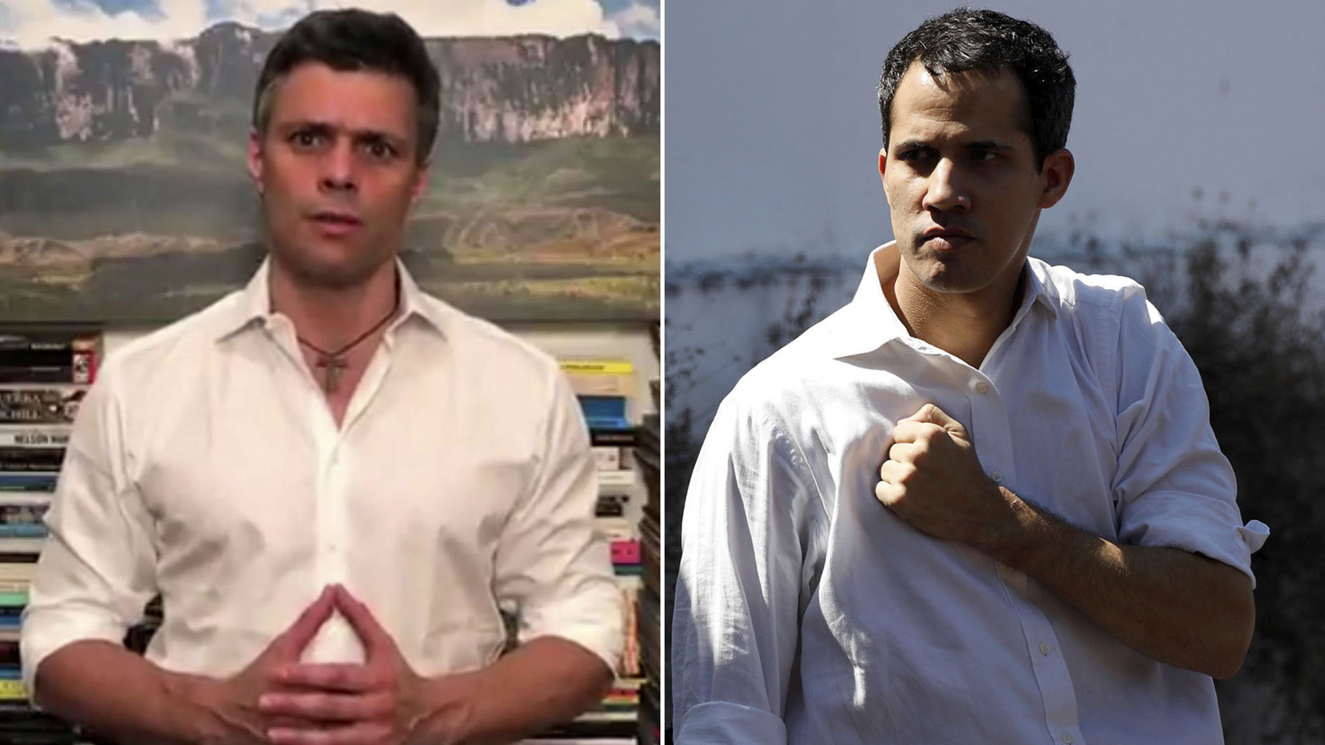 Leopoldo Lopez y Juan Guaido