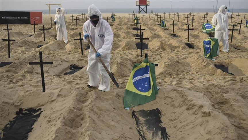 BRASIL, TRISTE RÉCORD MUNDIAL DE MUERTES POR COVID EN UN DÍA
