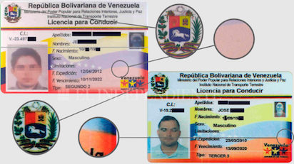 SUSPENSIÓN DEL CANJE DE CARNETS DE CONDUCIR VENEZOLANOS POR FRAUDE