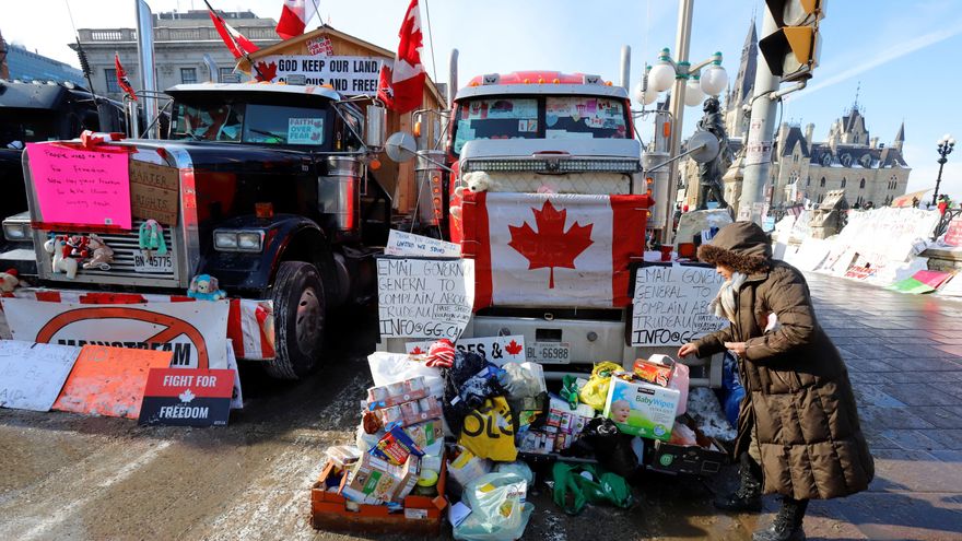 SE MANTIENE LA PROTESTA DE LOS CAMIONEROS EN CANADÁ: Y CRECE