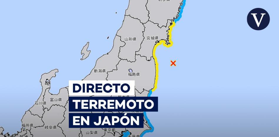 FUERTE TERREMOTO EN FUKUSHIMA, JAPÓN