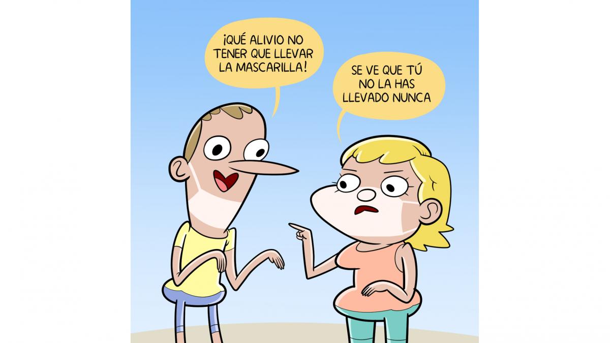sin mascarilla en junio