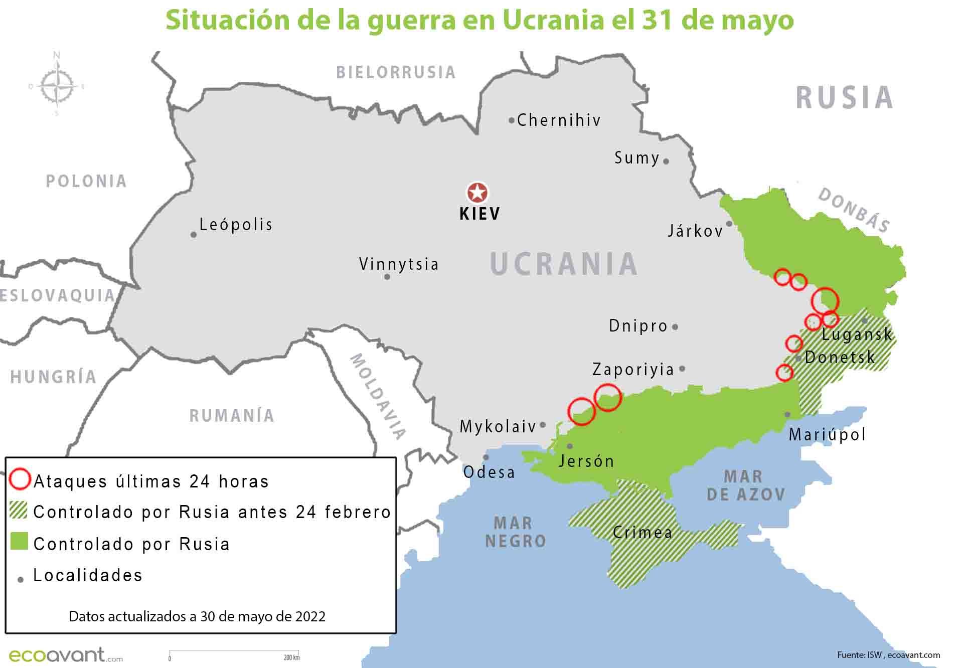situacion de la guerra en ucrania el 31 de mayo