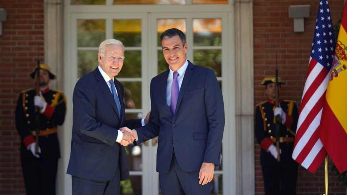 REUNIÓN DE BIDEN Y SÁNCHEZ EN LA CUMBRE DE LA OTAN EN MADRID