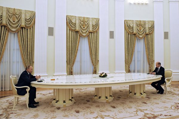 putin y su mesa