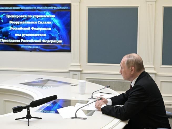 russian president putin observes strategic nuclear forces exercises in moscow.r d.2046 1744