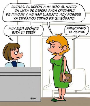 listas espera chiste