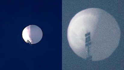 A LOS CHINOS SE LES ESCAPA UN GLOBO ¡AHÍ VA!