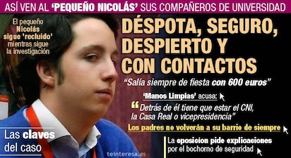 Pequeño Nicolás. PP. Humor cachondeo bromas chorradas whatsapp chistes guasa y memes. Partido Popular. CNI. Soraya Sáenz de Santamaría. FAES. Aznar. Rajoy. Fran. 29