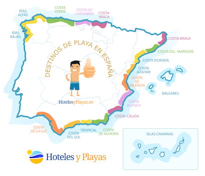destinos de playa y costas espana