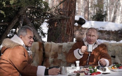 senderismo putin shoigu usaron todoterreno