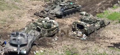 tanques destrozados
