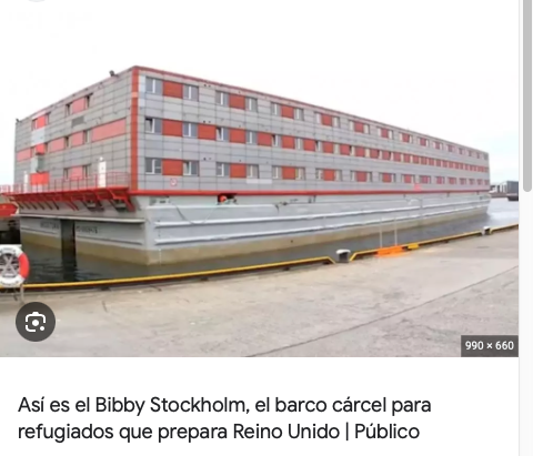 UK Y SU PRISION FLOTANTE, NO: RESIDENCIA FLOTANTE DE INMIGRANTES