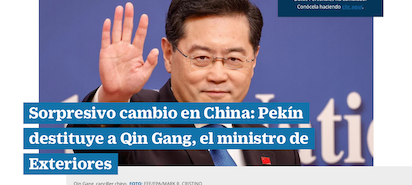 MINISTRO AYER ENFERMO, HOY DIMITIDO: MADE IN CHINA