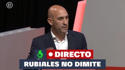 PARECE QUE EN ESPAÑA NO PASA OTRA COSA: RUBIALES NO DIMITE, O SI, O NO
