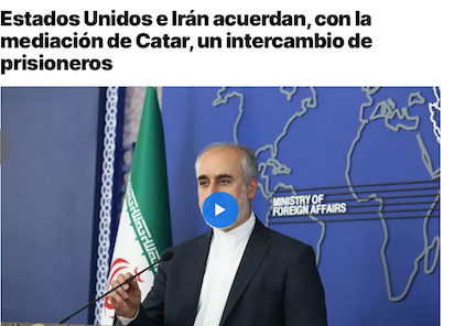INTERCAMBIO DE ESPIAS EEUU-IRÁN
