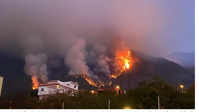 VUELVE EL FUEGO A TENERIFE