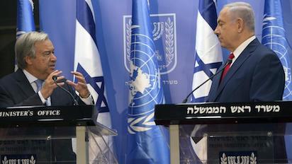 israel contrala ONU
