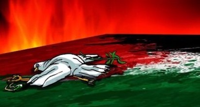 Palestina paloma de la paz asesinada