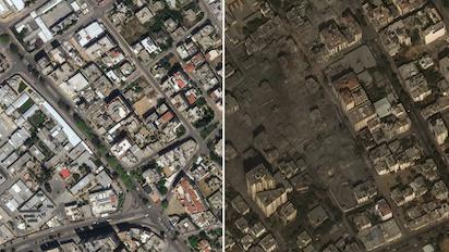 antes y despues gaza