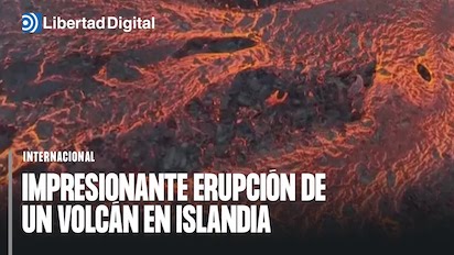 UN VOLCAN EN ISLANDIA