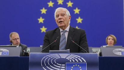 josep borrell durante la sesion en el parlamento europeo 1