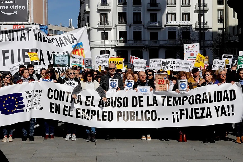 LA UE LE DICE A ESPAÑA QUE REGULARICE A LOS INTERINOS
