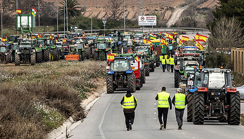 LAS PROTESTAS DE AGRICULTORES SIGUEN