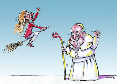 lloy yolanda diaz y papa francisco globalistas de la miseria 111221