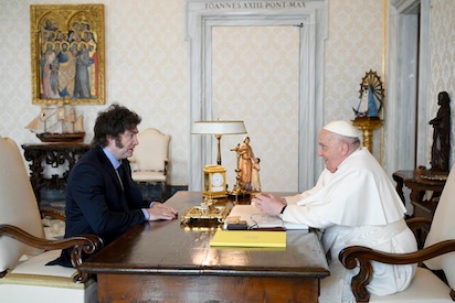 EL PAPA Y MILEI… COMO SI NO HUBIERA PASADO NADA