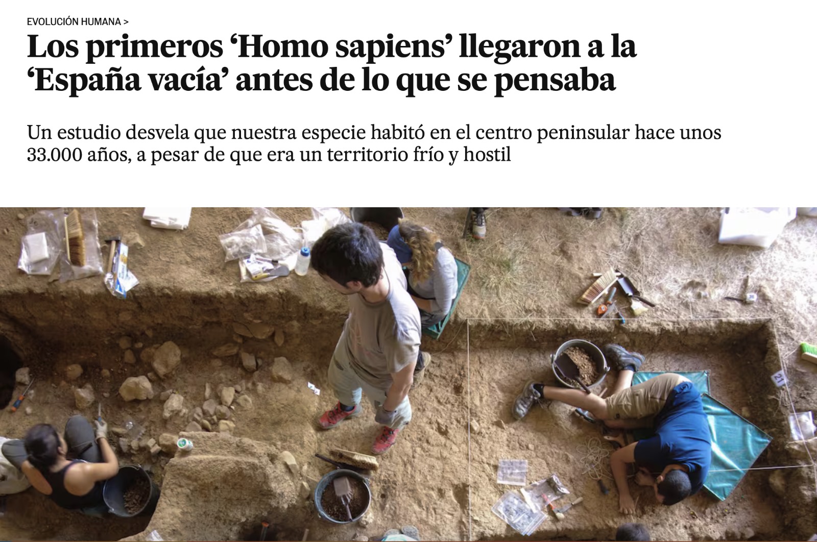 HOMO SAPIENS EN GUADALAJARA HACE 33000 AÑOS