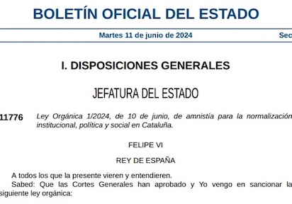 LA LEY DE AMNISTIA: SI, PERO NO. SANCHEZ EL EQUILIBRISTA DE LA CUERDA FLOJA