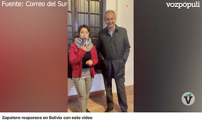 APARECE ZAPATERO: MEDIANDO EN BOLIVIA