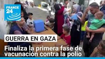 GAZA: VACUNACIÓN EN PLENA GUERRA, SI SE QUIERE, SE PUEDE