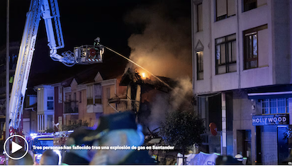 SANTANDER: DERRUMBE DE UN EDIFICIO Y TARDANZA DE LOS BOMBEROS