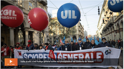 ITALIA EN HUELGA: Y SIEMPRE LOS PERJUDICADOS SON LOS MISMOS