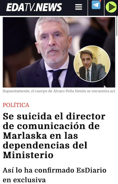SUICIDIO EN EL MINISTERIO DE MARLASKA