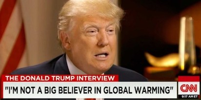 DE TRUMP TAMBIEN TEMEN SU OPINION DEL CAMBIO CLIMÁTICO