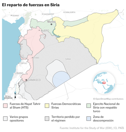 ORIENTE PROXIMO: SIRIA ENCAUZANDO EL CAMBIO E ISRAEL SIGUE ATACANDO