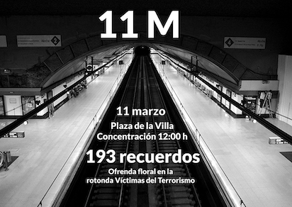 11-M: MÁS DE 190 MUERTOS Y SIN ACLARAR LO SUCEDIDO.NO NOS OLVIDAMOS