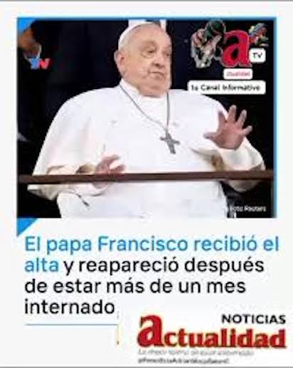 EL PAPA FUERA DEL HOSPITAL, DESCANSA