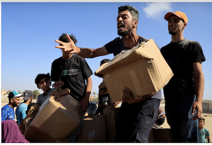 GAZA: EEUU E ISRAEL REPARTIENDO AYUDA