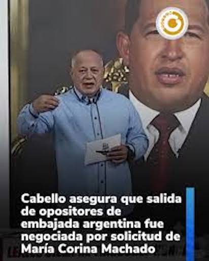 RESCATE EN VENEZUELA: DIOSDADO CABELLO DICE QUE NEGOCIARON