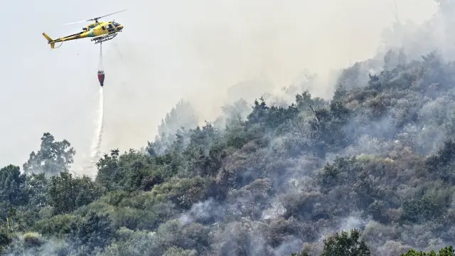 INCENDIO CONTROLADO EN CUEVAS DEL VALLE (ÁVILA)