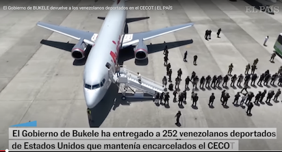 VENEZOLANOS LIBERADOS DE LA CARCEL DE BUKELE