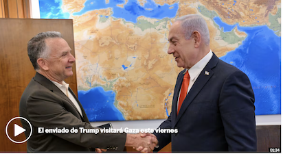 TRUMP MANDA A VER COMO ESTÁ EL REPARTO DE ALIMENTOS EN GAZA, EN DIRECTO