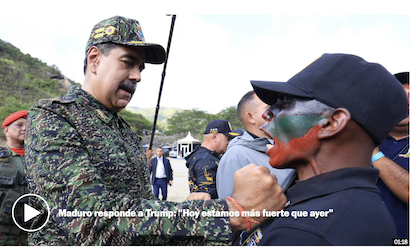 NICOLAS MADURO SACA PECHO POR LA PATRIA